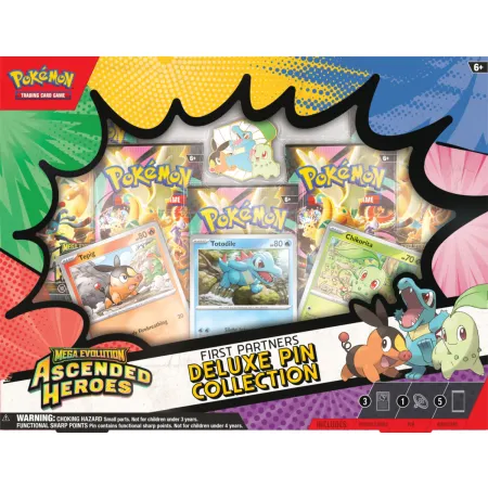 Pokemon TCG: Mega Evolution - Ascended Heroes - Deluxe Pin Collection - First Partners