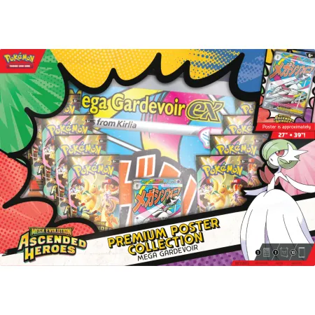 Pokemon TCG: Mega Evolution - Ascended Heroes - Premium Poster Collection - Mega Gardevoir