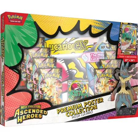 Pokemon TCG: Mega Evolution - Ascended Heroes - Premium Poster Collection - Mega Lucario