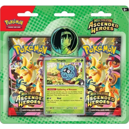 Pokemon TCG: Mega Evolution - Ascended Heroes - Erika Trainer's 2-Pack Blister (A)