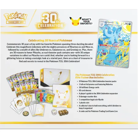 Pokemon TCG: 30th Celebration - Elite Trainer Box ETB CASE (10 szt.)