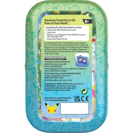 Pokemon TCG: 30th Celebration - Mini Tin - MIX Display (10)