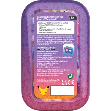 Pokemon TCG: 30th Celebration - Mini Tin - MIX Display (10)