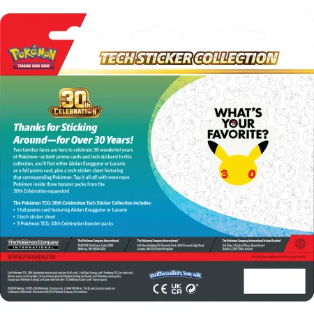 Pokemon TCG: 30th Celebration - Tech Sticker Collection - Alolan Exeggutor
