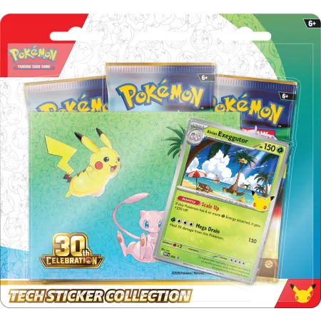 Pokemon TCG: 30th Celebration - Tech Sticker Collection - Alolan Exeggutor