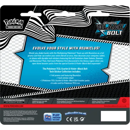 Pokemon TCG: Scarlet & Violet - Black Bolt - Tech Sticker - Reuniclus