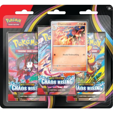 Pokemon TCG: Mega Evolution - Chaos Rising - 3-Pack Blister