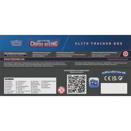 Pokemon TCG: Mega Evolution - Chaos Rising - Elite Trainer Box
