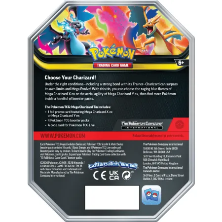 Pokemon TCG: Mega Charizard Tin - Mega Charizard Y