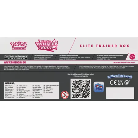 Pokemon TCG: Scarlet & Violet - White Flare - Elite Trainer Box - Reshiram