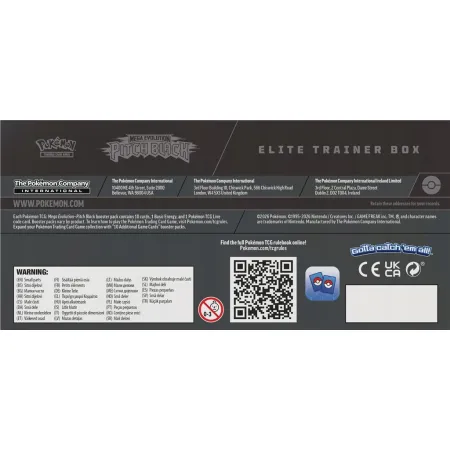 Pokemon TCG: Mega Evolution - Pitch Black - Elite Trainer Box ETB